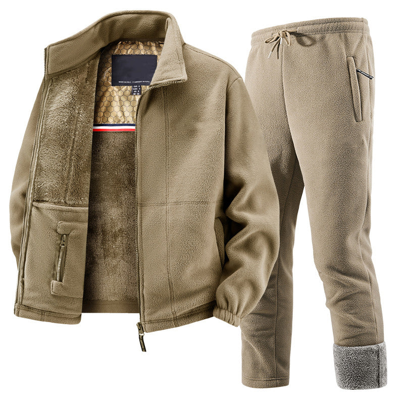 🔥Gratis verzending✈️Unisex casual thermische jas en broek set