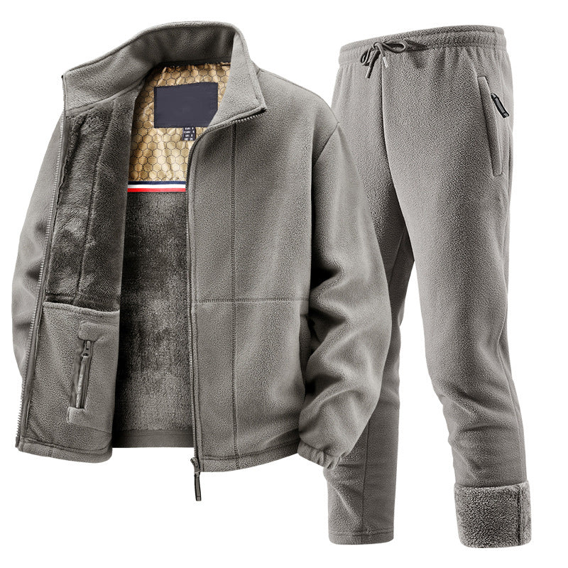 🔥Gratis verzending✈️Unisex casual thermische jas en broek set