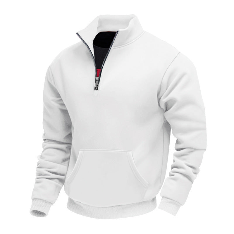 🔥Gratis verzending✈️Warme sweatshirt met halve rits voor heren