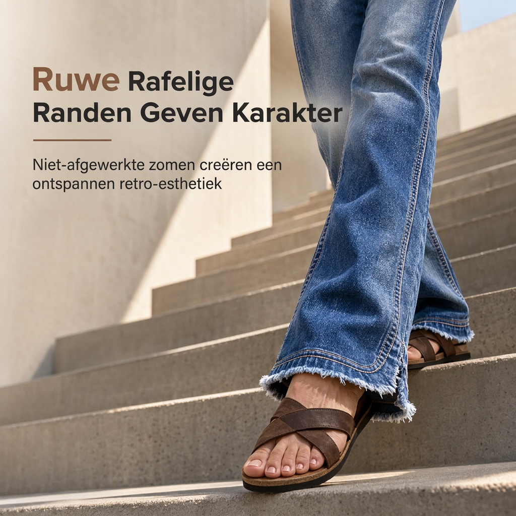 🔥Gratis verzending✈️Dames hoge taille retro flare denim jeans