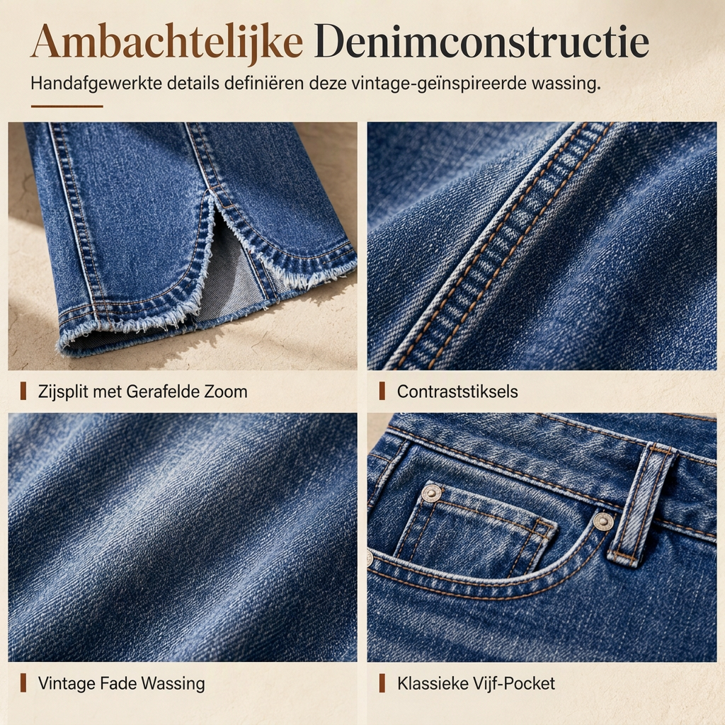 🔥Gratis verzending✈️Dames hoge taille retro flare denim jeans