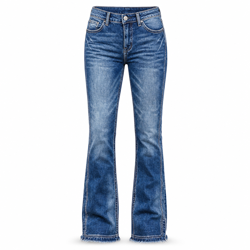 🔥Gratis verzending✈️Dames hoge taille retro flare denim jeans