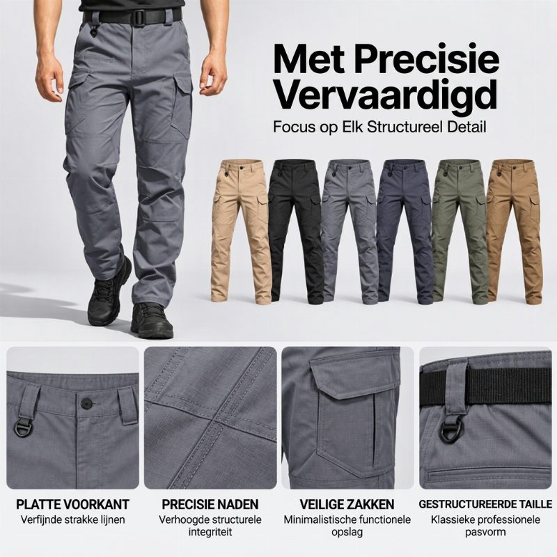 🔥Gratis verzending✈️Duurzame heren cargobroek met meerdere zakken