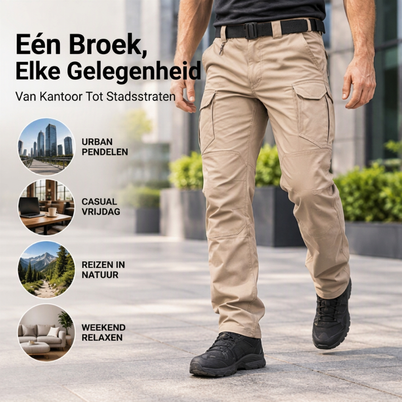 🔥Gratis verzending✈️Duurzame heren cargobroek met meerdere zakken