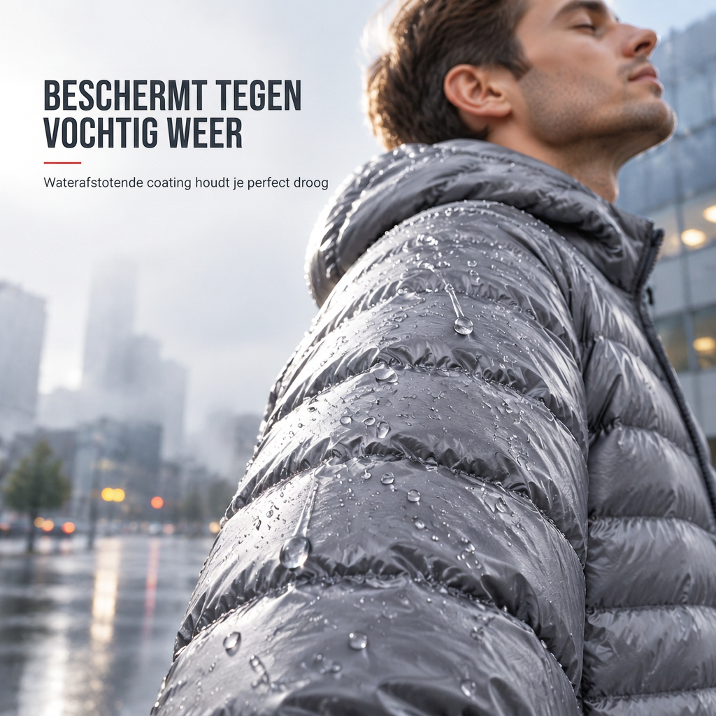 🔥Gratis verzending✈️Lichtgewicht gewatteerd herfst- en winterjack voor heren van katoen met capuchon, effen kleur, korte lengte