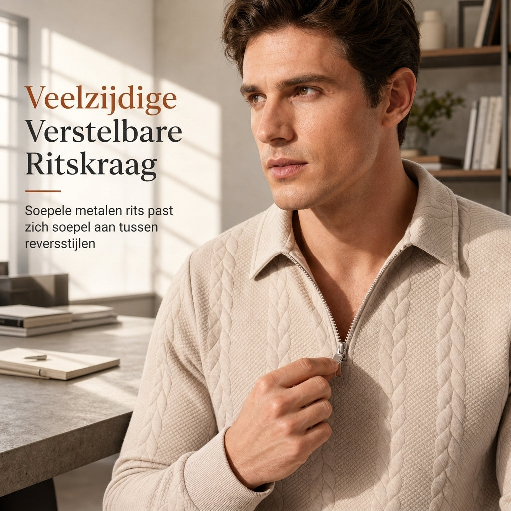 🔥Gratis verzending✈️Heren Casual Jacquard Gebreide Pullover