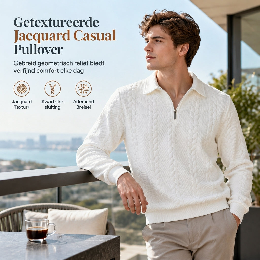 🔥Gratis verzending✈️Heren Casual Jacquard Gebreide Pullover