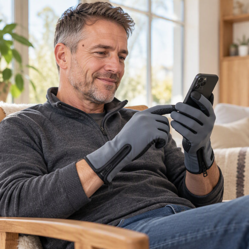Thermische wielrenhandschoenen voor de winter met touchscreenfunctie