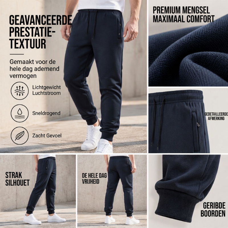 👖Warme herenjoggingbroek met ritssluitende zakken