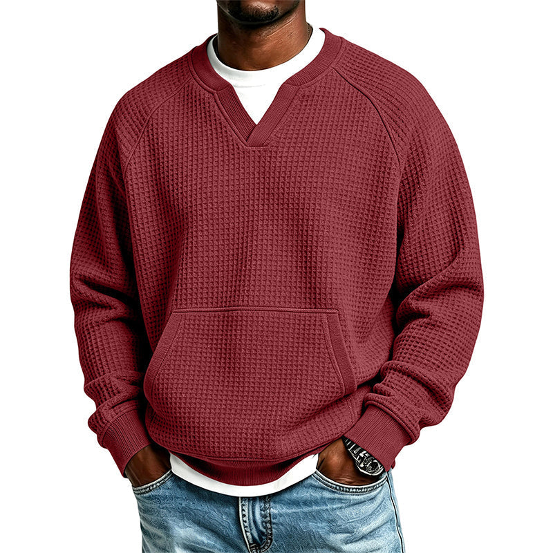 🔥Gratis verzending✈️Heren Casual Wafelgebreid Sweatshirt