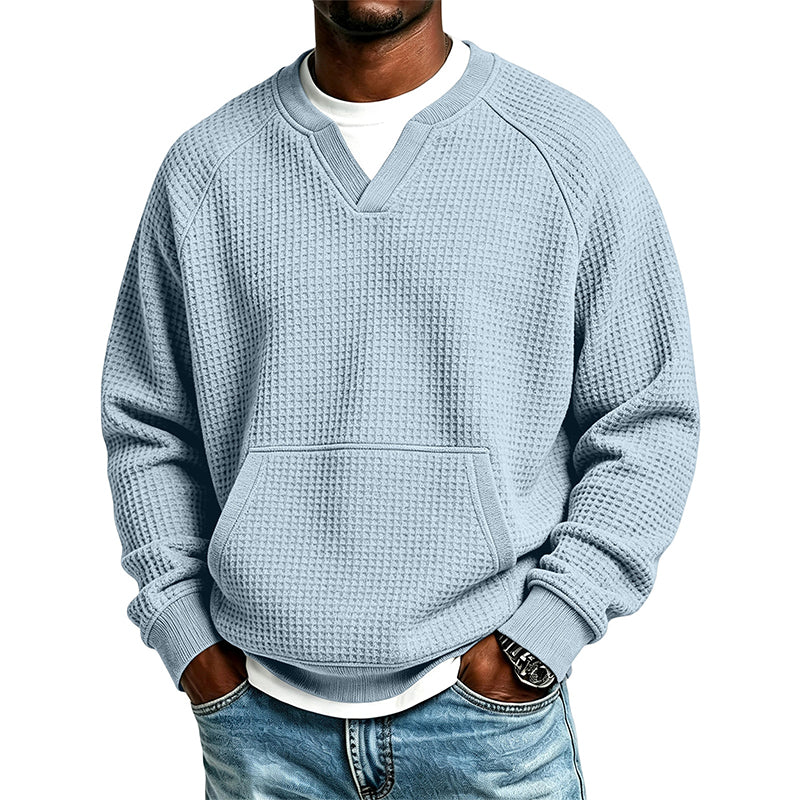 🔥Gratis verzending✈️Heren Casual Wafelgebreid Sweatshirt