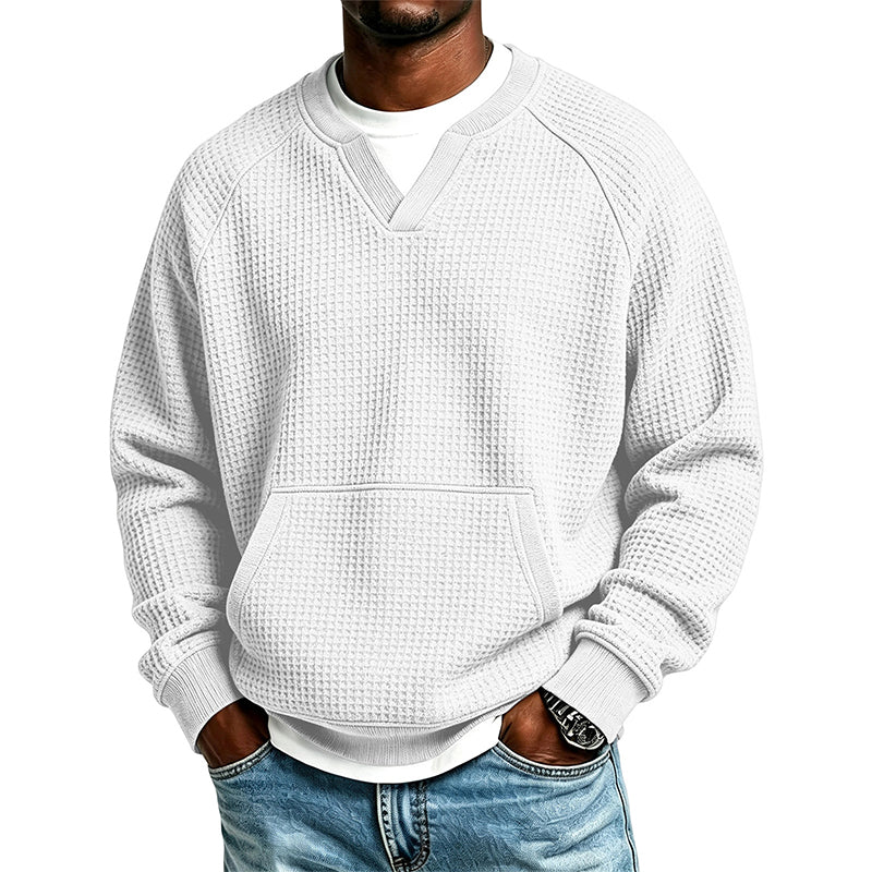 🔥Gratis verzending✈️Heren Casual Wafelgebreid Sweatshirt