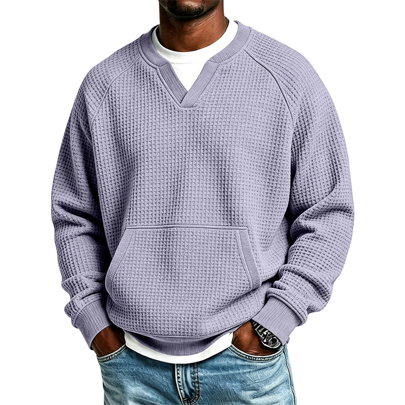 🔥Gratis verzending✈️Heren Casual Wafelgebreid Sweatshirt