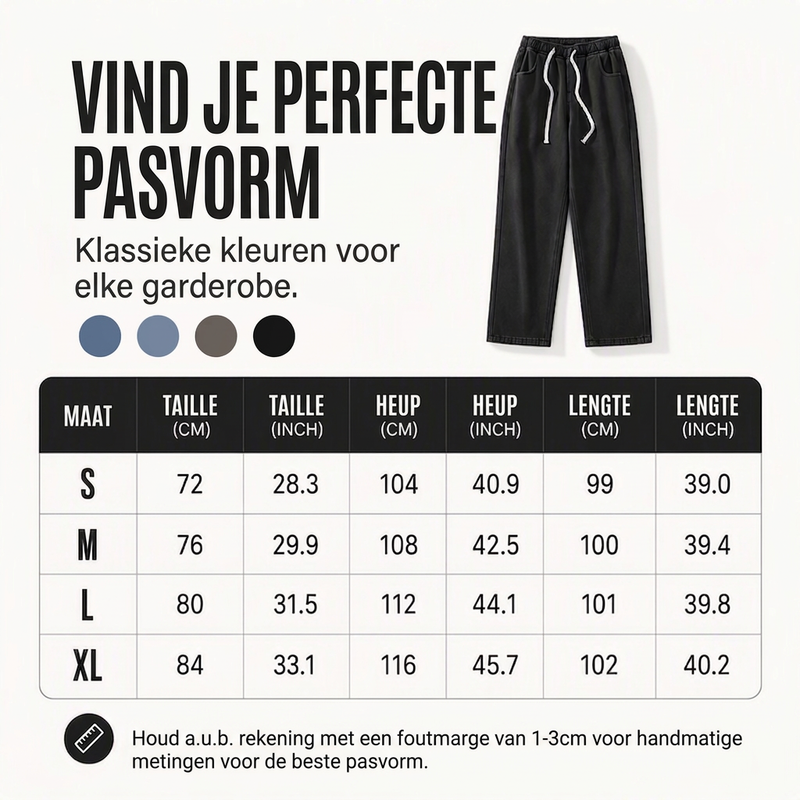 Dames warm gevoerde straight leg denim jeans