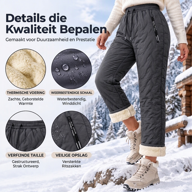 🔥Gratis verzending✈️Dikke winterbroek voor dames met pluche voering