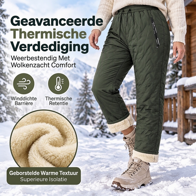 🔥Gratis verzending✈️Dikke winterbroek voor dames met pluche voering