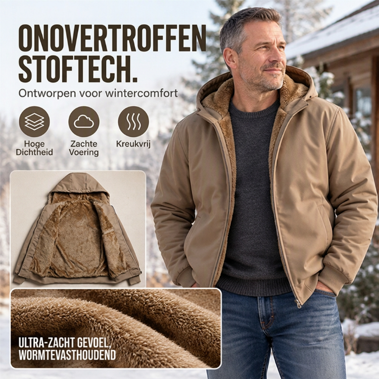 🔥Gratis verzending✈️Casual thermisch herfst/winter jack met capuchon voor heren
