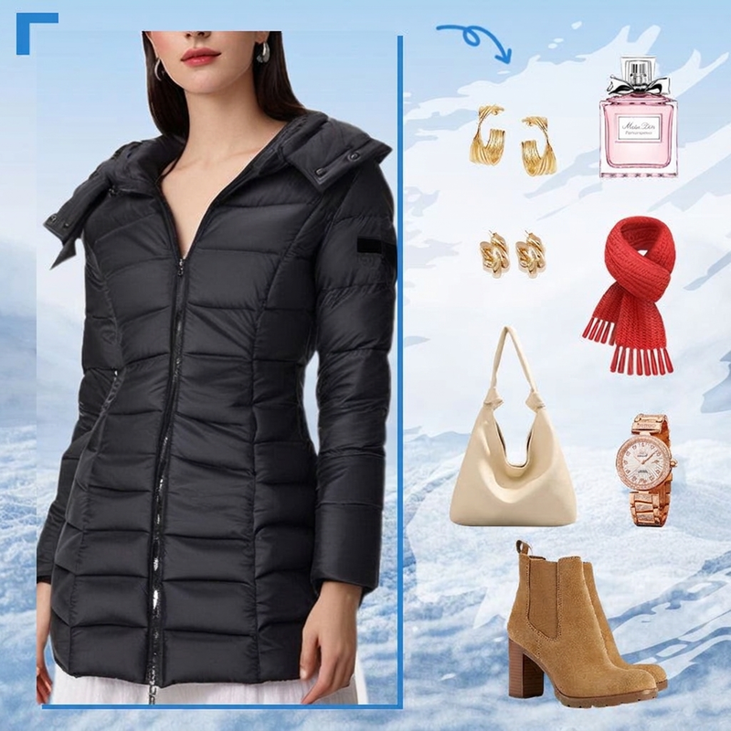 ✨ Lichtgewicht dames winterjas met capuchon — waterafstotend & comfortabel 🧥