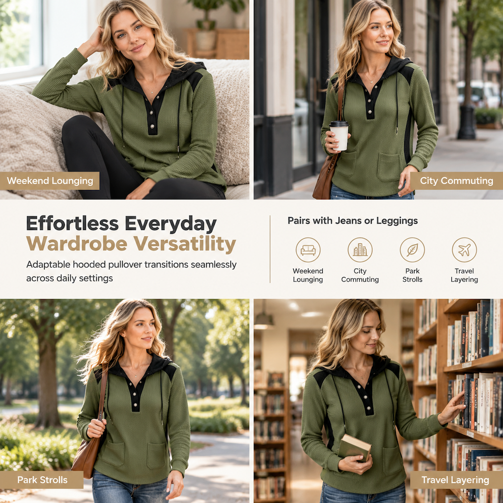 🔥Gratis verzending✈️Casual gebreid dames-sweatshirt met V-hals