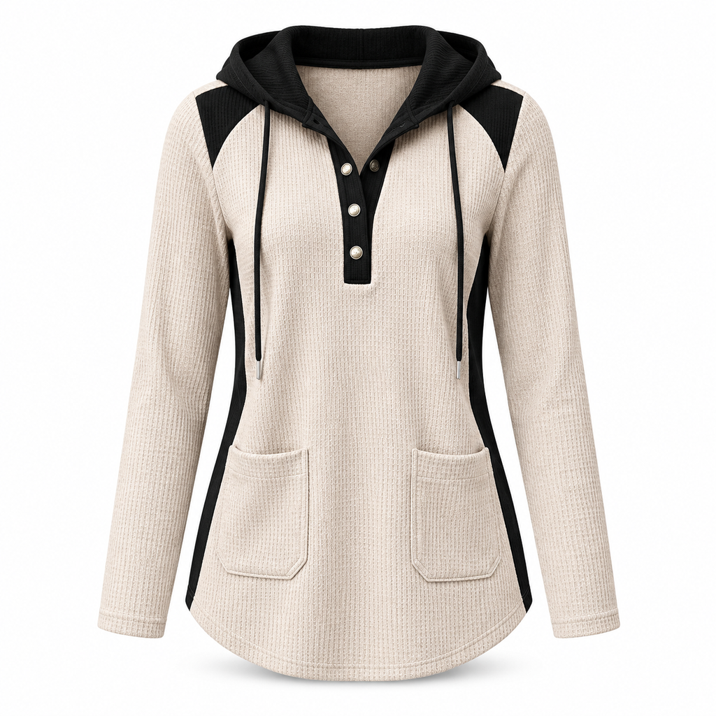 🔥Gratis verzending✈️Casual gebreid dames-sweatshirt met V-hals