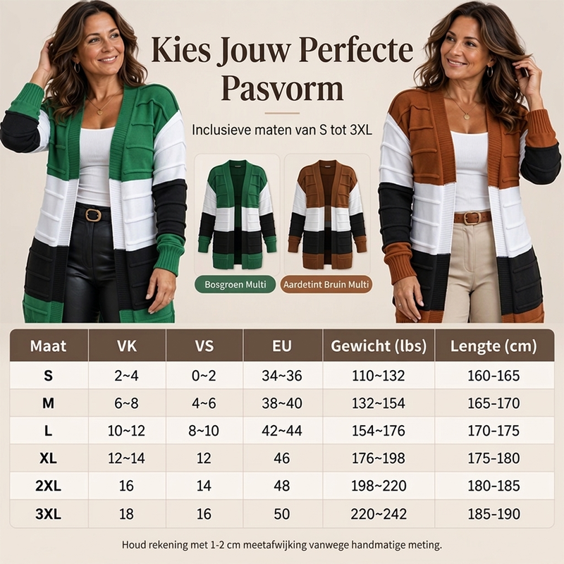 🔥Gratis verzending✈️Dames color-block gebreide vest zonder sluiting
