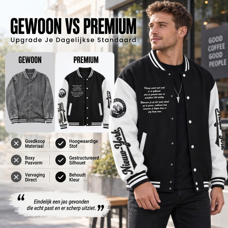 🔥Gratis verzending✈️Heren casual colour-block baseballjas