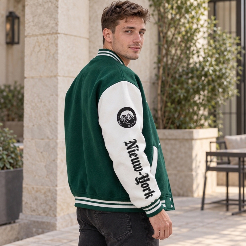 🔥Gratis verzending✈️Heren casual colour-block baseballjas