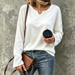 😍Casual top met V-hals en lange mouwen voor dames