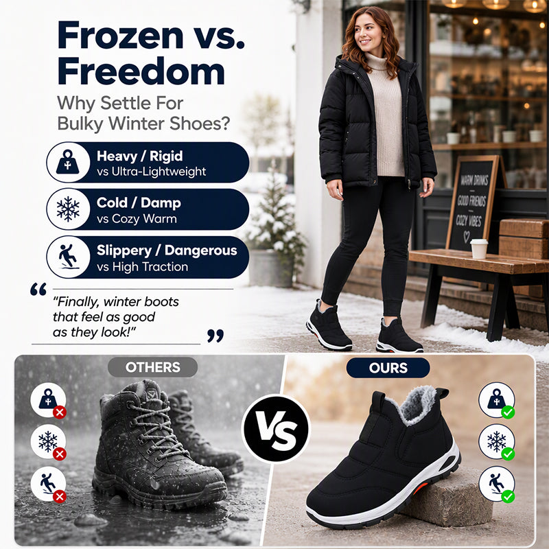 🔥Gratis verzending✈️Unisex warme winterschoenen zonder veters