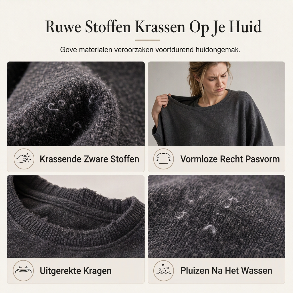 🔥Gratis verzending✈️Dames sweatshirt met ronde hals en geschulpte zoom