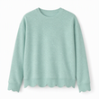 🔥Gratis verzending✈️Dames sweatshirt met ronde hals en geschulpte zoom