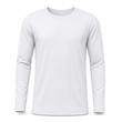 Snel droogmakend mannen shirt met ronde hals en lange mouwen