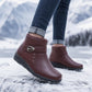 🔥Gratis verzending✈️Dames winterlaarzen van PU-leer met voering van dikke pluche