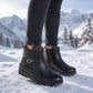 🔥Gratis verzending✈️Dames winterlaarzen van PU-leer met voering van dikke pluche
