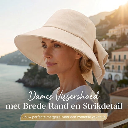 👒 TIJDELIJKE AANBIEDING: 50% KORTING! ✨ Dames zonnehoed met strik en brede rand – opvouwbaar, 360° zonbescherming 🎀