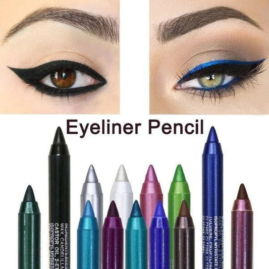 Langvarig fargelagt eyeliner